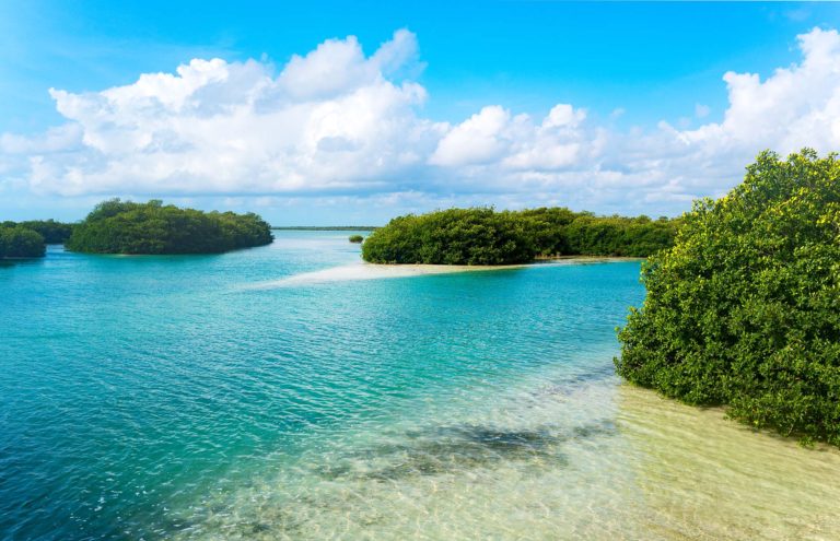 Sian Ka’an Biosphere Reserve, located near Cancun, and the Riviera Maya