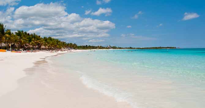 Xpu-Ha Beach, located between Cancun and the Riviera Maya.