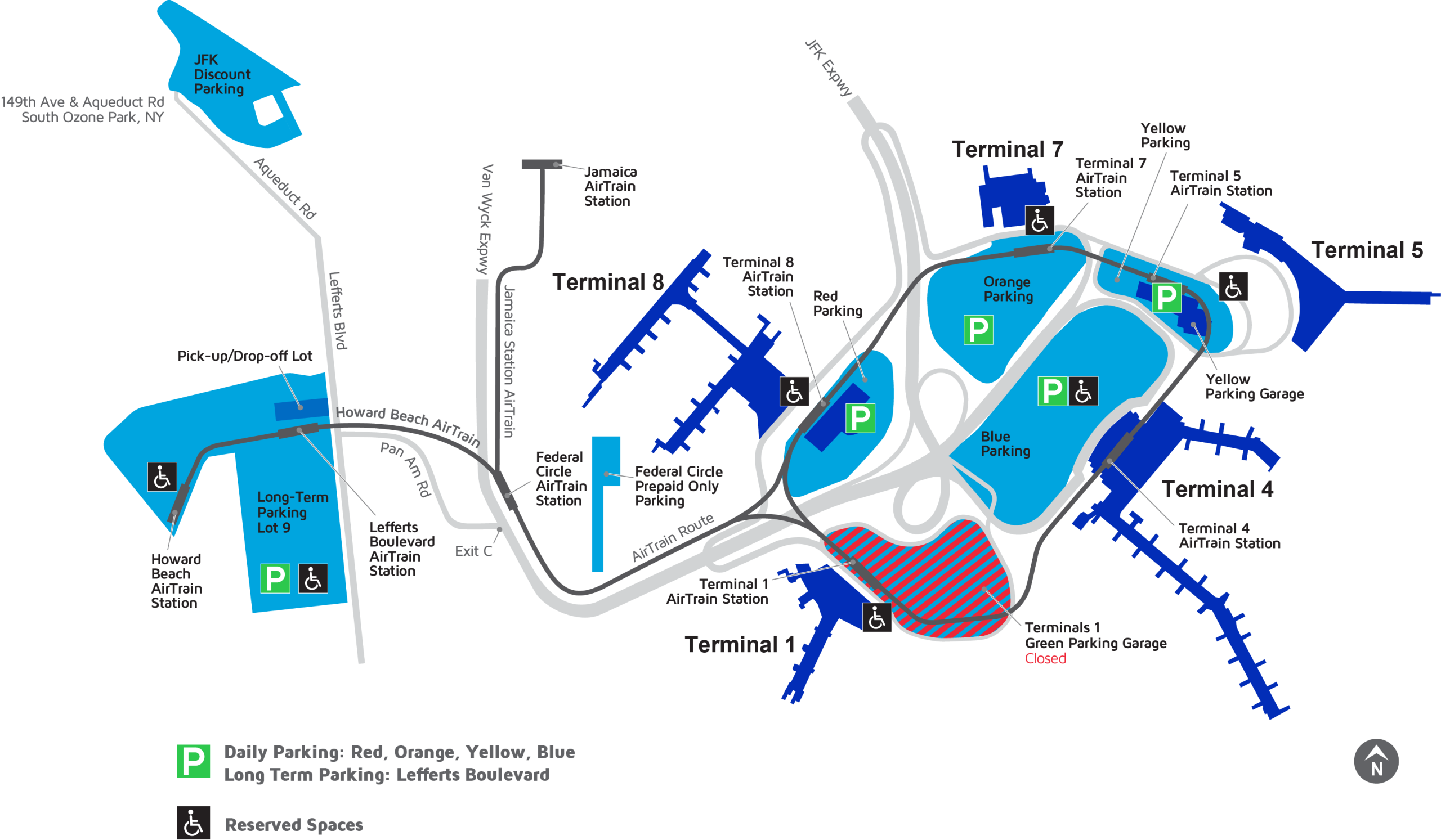 JFK Airport map and terminals