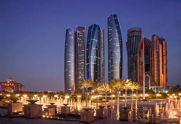 The Etihad Towers are an iconic and luxurious building complex in Abu Dhabi, which has become a symbol of modernity and sophistication in the capital of the United Arab Emirates.