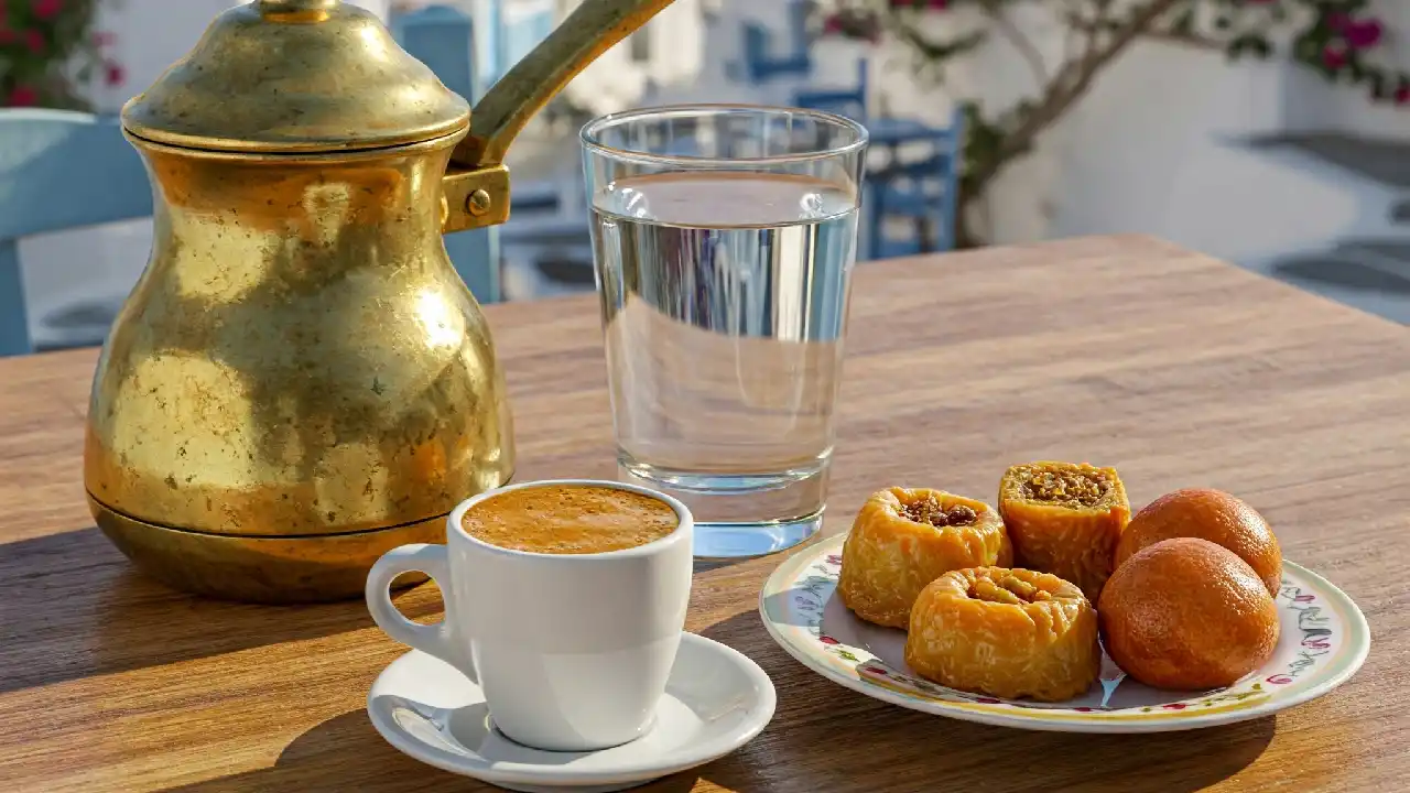 The Ritual of Greek Coffee and Loukoumades