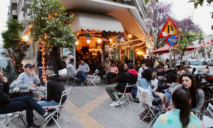 The cafes in neighborhoods like Pangrati The cafes in neighborhoods like Pangrati