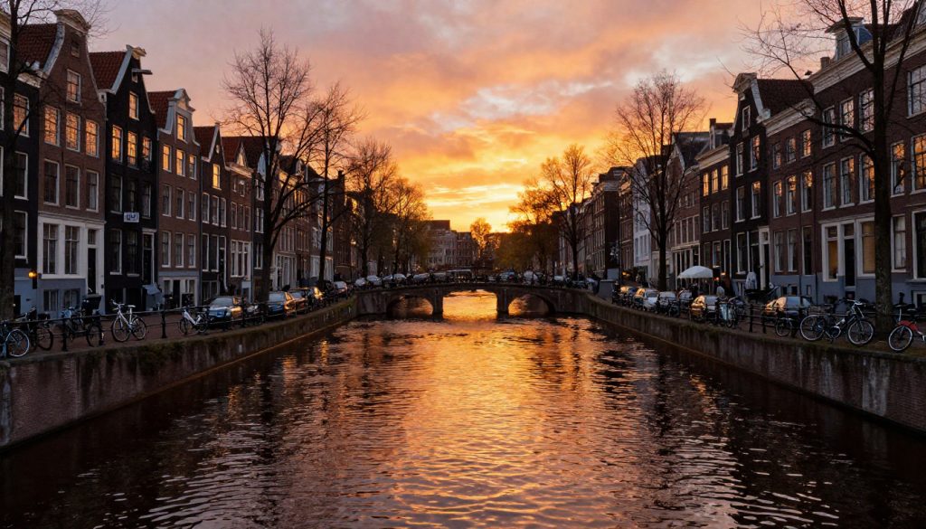 The Canals at Sunset The Canals at Sunset